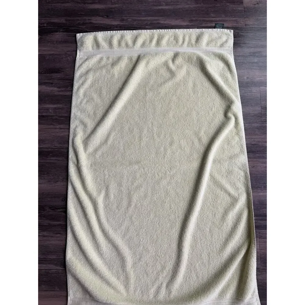 Lauren Ralph Lauren 100% Cotton Bright Yellow 53” X 29” Bath Towel Solid Single